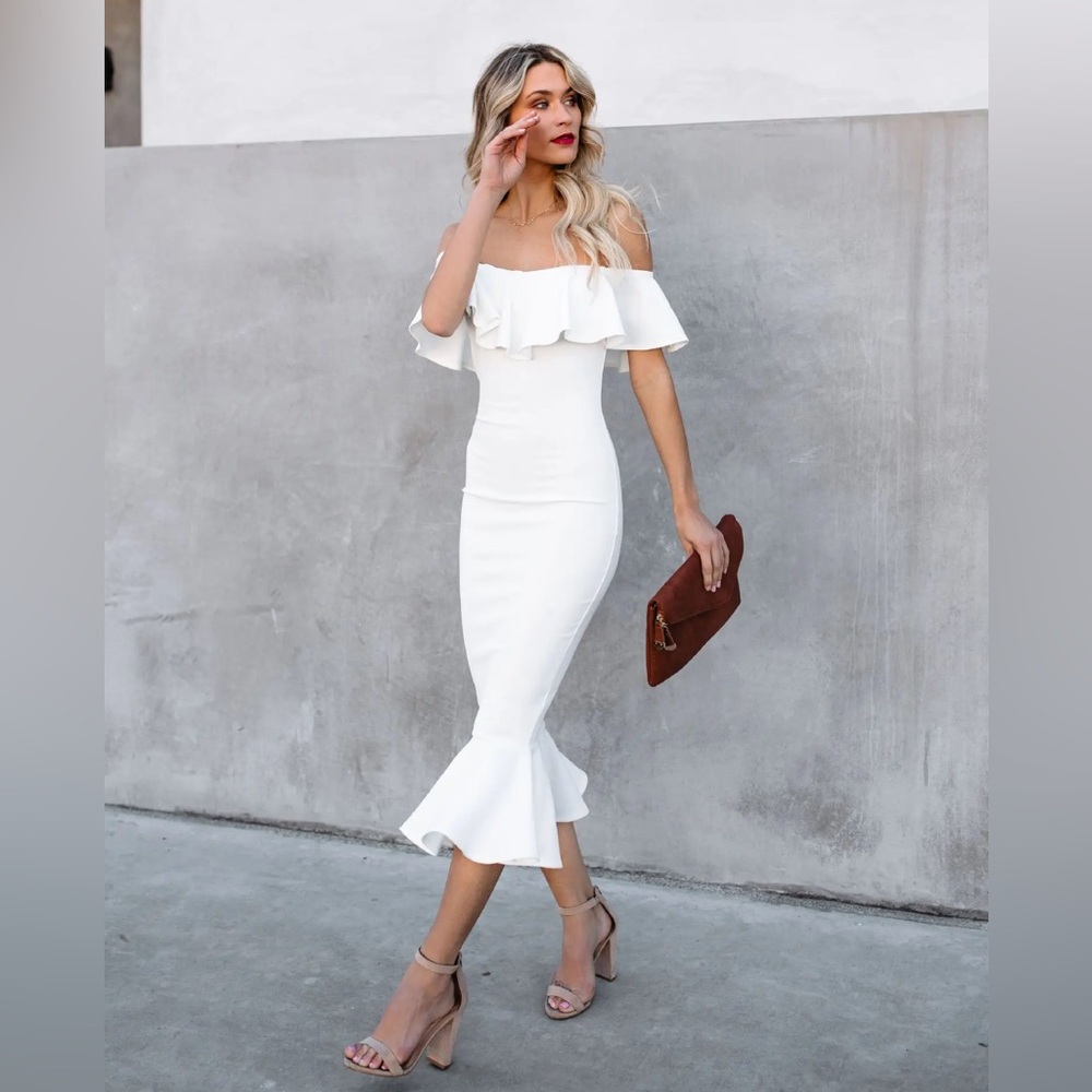 White Midi Dress